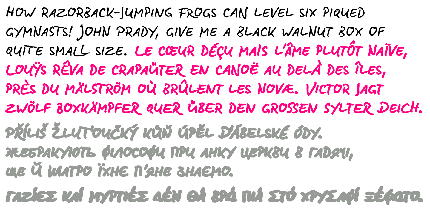 Example font LeDrole Lettering Pro #3